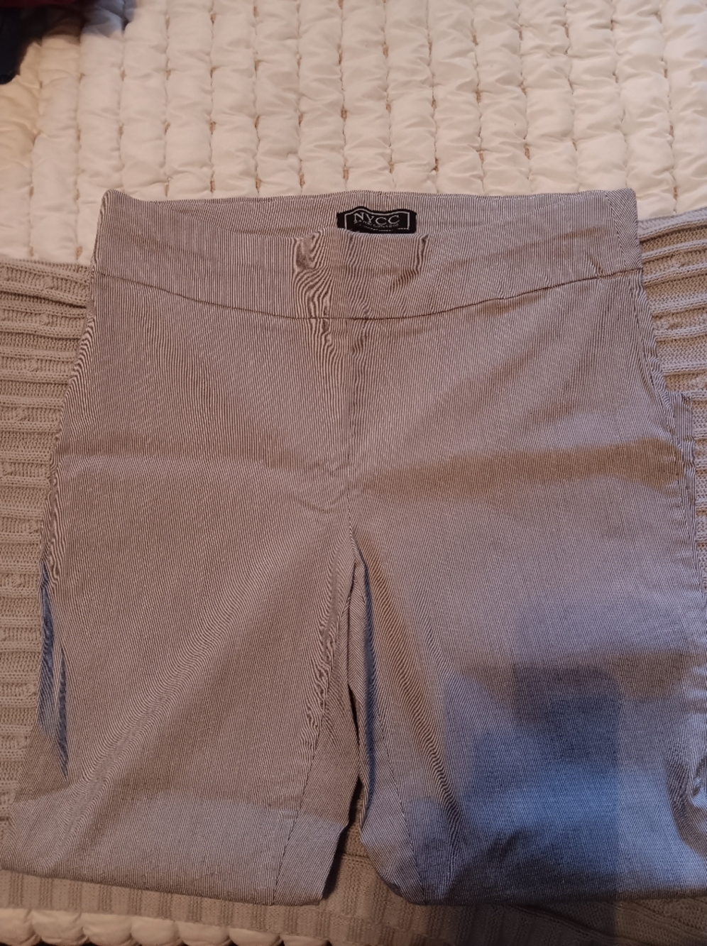 Talbots striped Pants in blue and cream
